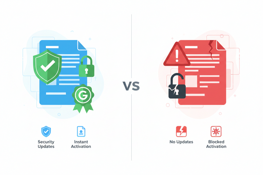 Genuine vs Non-Genuine Software Licenses