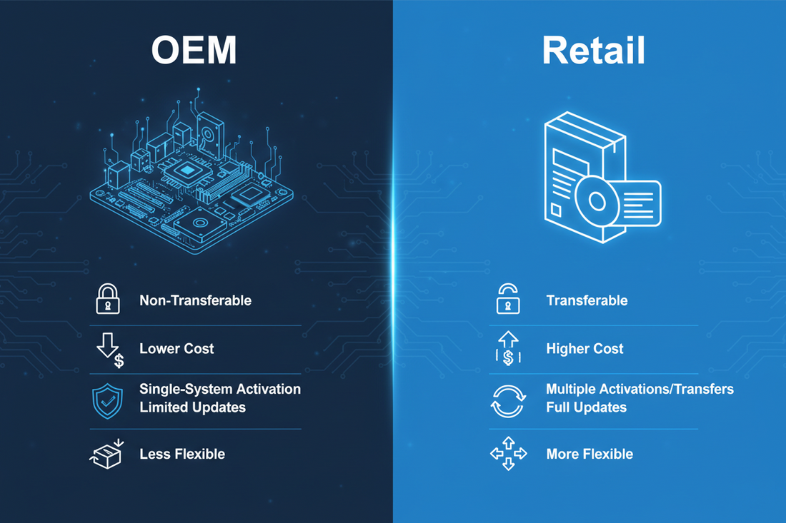 OEM vs Retail Software Licenses