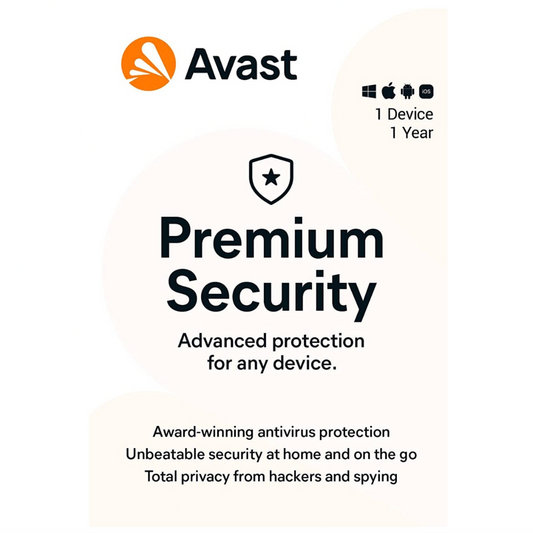 AVAST Premium Security 2026 antivirus software dashboard